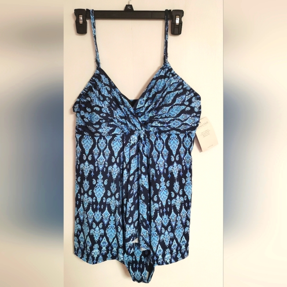 Garnet Hill Women's Swimwear One Piece Swimsuit Size 14 New With Tag